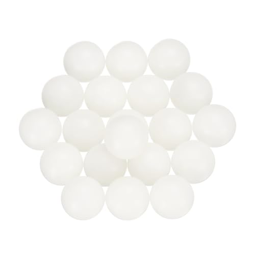 uxcell 20pcs Nylon Bearing Balls 5/8" Solid Plastic Balls, G1 Precision Bearing Ball Frosted Surface, White