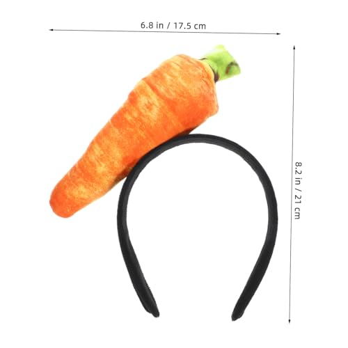 Alipis Carrot Tiara Rabbit Headband Carrot Costume Novelty Hairband Cute Funny Headband Carrots Plush2