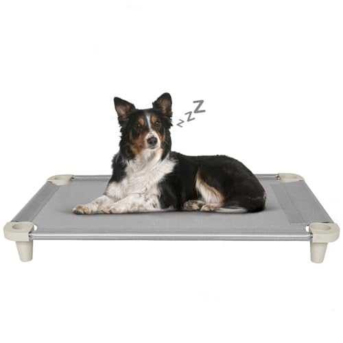 Acrimet Cama Pet, Cama para Cachorros, Confortável e Higiênica, Caminha Lavável, Manta Cor Cinza e Pés Cor Gelo, 711.0