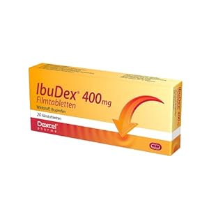 IbuDex 400 mg Filmtabletten bei Schmerzen und Fieber, 20 St. Tabletten