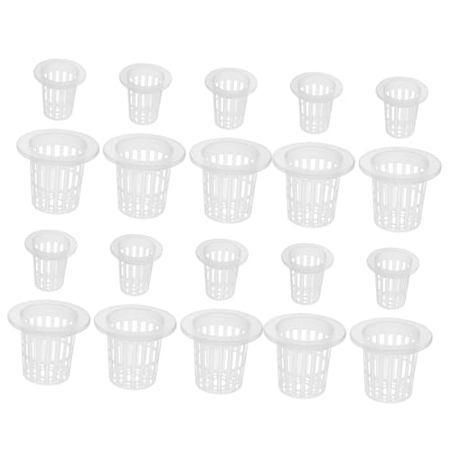 Gatuida 60piezas Cesta De De Verduras Cestas Hidropónicas De Plástico para Plantar Sin Tierra Suministros De Jardinería Crecimiento De Plantas Balcón