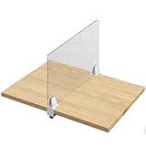 ☜Paneles de privacidad con abrazadera: los paneles de privacidad de plexiglás (x2) son perfectos para dividir áreas de trabajo abiertas y limitar las distracciones, lo que le permite estar con sus compañeros de trabajo mientras disfruta de su propio espacio. Los paneles se pueden montar encima o debajo del escritorio.