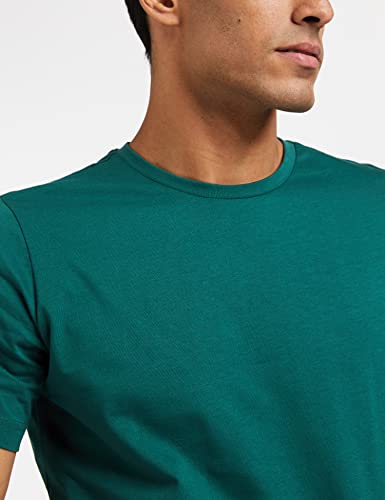 Image of Amazon Brand - Symbol Men's Solid Cotton T Shirt | Round Neck | Half Sleeve | Plain-Regular Fit (Available in Plus Sizes)