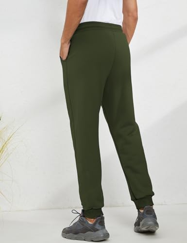 Image of Gihuo Men's Winter Fleece Pants Sherpa Lined Sweatpants Active Running Jogger Pants