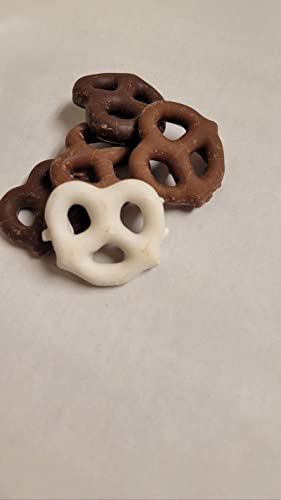 Chocolate Covered Pretzel Rods Coated In Chocolate/White Chocolate 16 Pc Mini Chocolate Twists Sampler Pack #TOP4