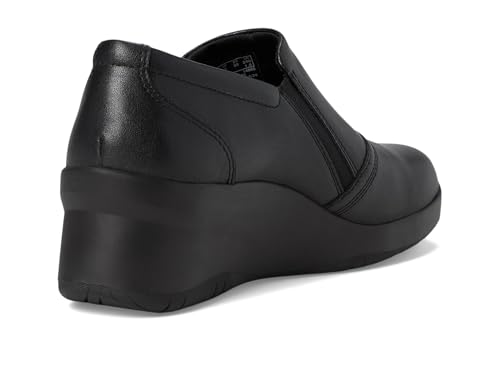 Image of Clarks Womens Suttyn Zip | Leather, Cushioning, Zipper, Casual, Zipper