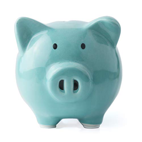 Blue Piggy Banks, Piggy Bank For Girls Boys Kids A New For White Piggy Bank For Boys,Girls,Kids,Adult Coin Bank #TOP2
