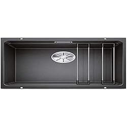 Fregadero Supra 500 U BLANCO ETAGON 500-U 522227 Fregadero para la cocina de granito SILGRANIT, para armarios bajos de 60 cm de ancho, montaje inferior, gris