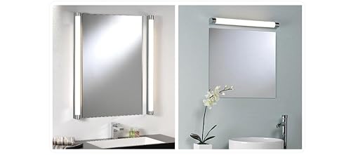 Kwazar Luminaire LED Wandlampe 60 cm Badleuchte wand 15W Wandbeleuchtung 4000K Moderne Spiegelleuchte Küche Küchenlampe ULKE mit Schalter Sehr Hell