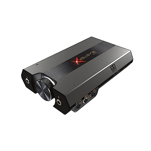 Sound BlasterX G6 Hi-Res 130dB 32bit/384kHz Gaming DAC, External USB Sound Card with Xamp Headphone Amp, Dolby Digital, 7.1 Virtual Surround Sound, Sidetone/Speaker Control for PS4, Xbox One