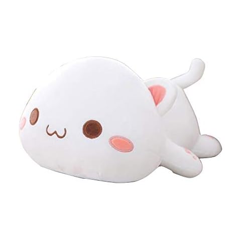 OUKEYI Cute Soft Kitten Plush Pillow Cover