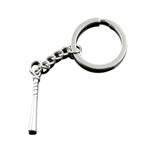 Porte-clés voiture homme batte de baseball argent