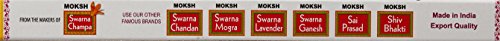 Image of MOKSH Madhur Sugandh Agarbatti Combo - Chandan, Gulab & Lavender Fragrances, Zipper Pouches, 315 g Total, Pack of 3 | Incense Sticks for Puja & Meditation