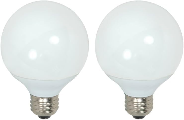 Miniatura 1 de Satco S7301 - Bombilla mediana con acabado de 4.34 pulgadas, 2700 K blanco suave, color (paquete de 2)