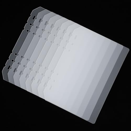 8PCS Nail Swatch Book Insert Pages Press on Nail Color Display Book Organizer Insert Page, Plastic Nail Polish Swatch Book Packaging Inserting Pages for Fake Nail Storage Nail Salon Supplies(A5)