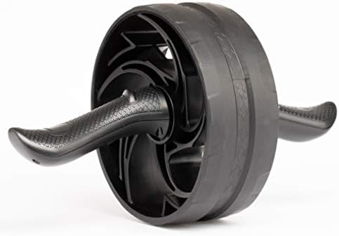 Amazon Basics Abdominal and Core Exercise Workout Roller Wheel - 13 x 8 x 8 Inches, Black