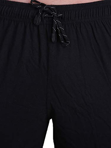 Image of T.T. Cotton Blend Shorts for Men | Regular Fit | Elasticated & Zipper | 2 Sided Pockets & 1 Back Pocket | Solid | Above Knee Length Bermuda Short | Ideal for Casual Outings