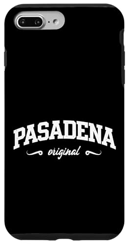 Pasadena �I���W�i�� ���B���e�[�W �J���b�W�X�^�C�� �X�N���v�g �X�}�z�P�[�X iPhone 7 Plus/8 Plus �p
