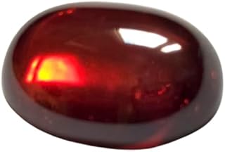 حجر فص خاتم زيركون أحمر داكن شكل بيضاوي اصلي تماما حجم مناسب لعمل خاتم كبير او دلاية سلسلة مناسب للجنسين وللاقتناء