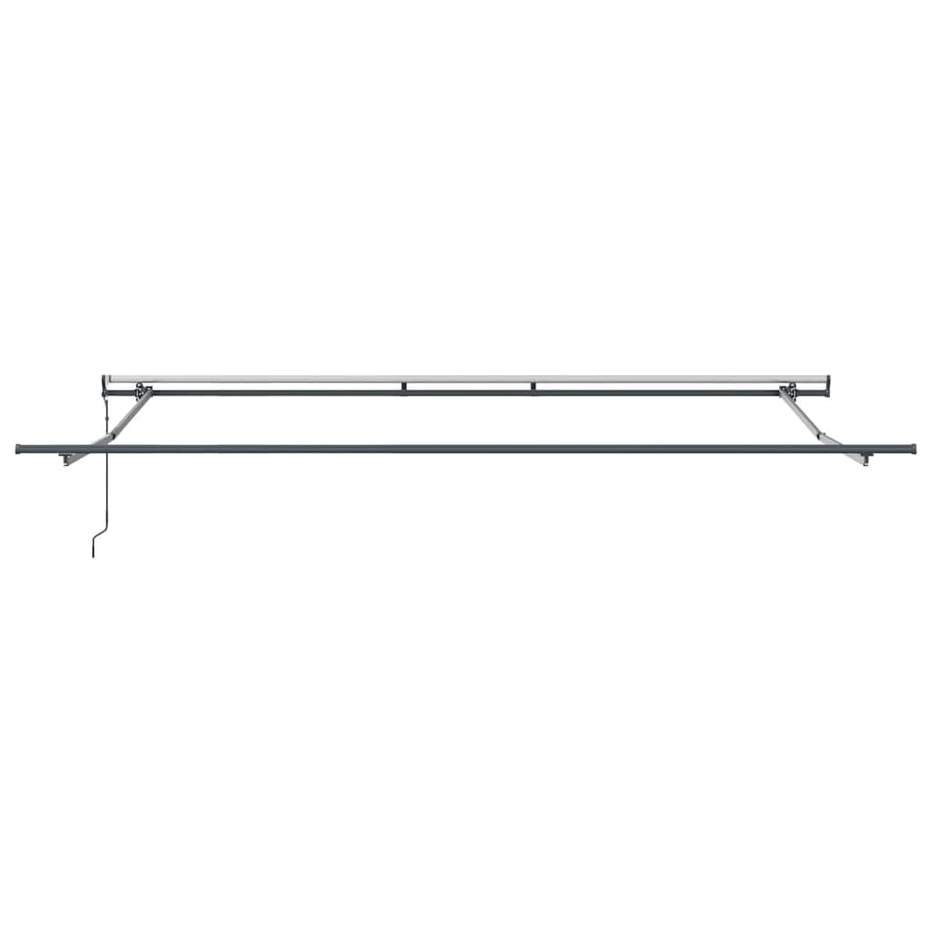 Einziehbare Gelenkarmmarkise Weiß 400 x 300 cm, Markise aus Stoff und Aluminium mit Fernbedienung und Handkurbel, Stabile Überdachung für Garten und Terrasse