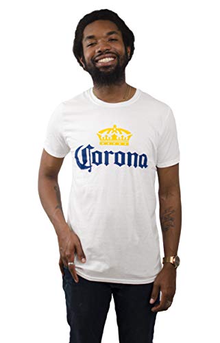 Tee Luv Men's Corona Beer Shirt - Corona Crown Brand Logo T-Shirt3