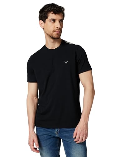 T-shirt homme Emporio Armani noir en coton de qualité supérieure taille M