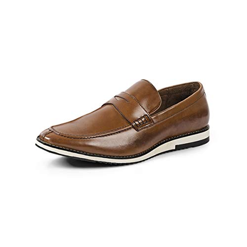 Sapato Casual Masculino Loafer Couro Legítimo Italy Reverso - 1104 - Caramelo Cor:Marrom;Tamanho:37