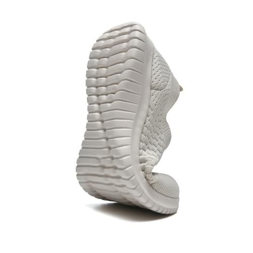 Image of konhill Womens Slip On Sneakers Lightweight Knit Walking Shoes