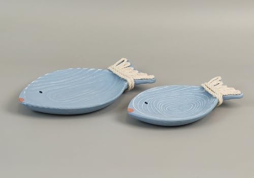 Plats à bijoux poisson en bois pour déco table maison de plage - 6