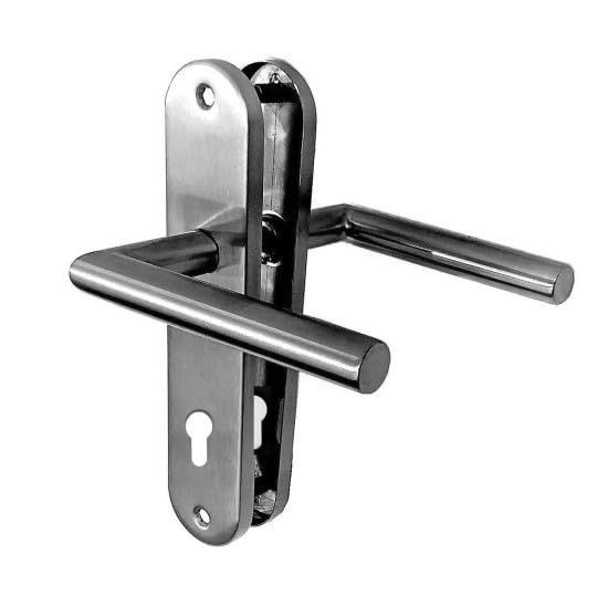 Paire de Poignée de porte sur plaque