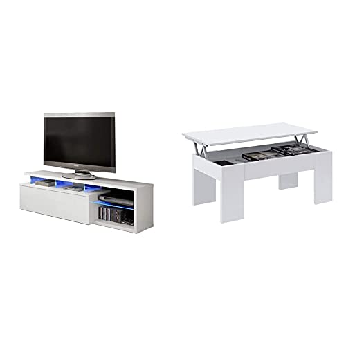 Mesa de centro elevable LC y mueble TV Blue-Tech para comedor 2