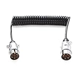 Compatibilité universelle: Conforme à la norme ISO 1724, compatible avec 12V/24V, assure une connexion stable des signaux d’éclairage entre le véhicule principal et la remorque.