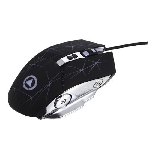 Ratón USB silencioso para PC portátil gaming con cable mecánico y dpi ajustable