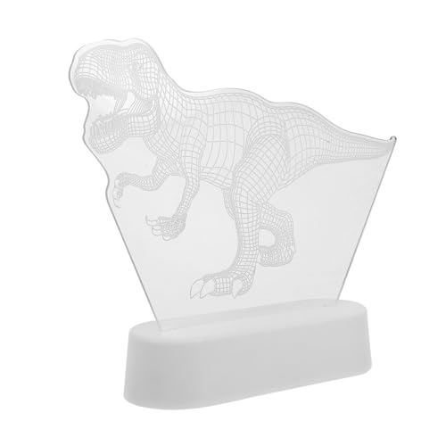 Lámpara de mesa dinosaurio LED pequeña verde
