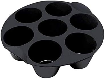 Silicone Muffin Cake Cups, 7 Cup Silicone Muffin Baking Pan & Cupcake Tray for Cupcakes Baking, Non-Stick Muffin Cupcake Tin Tray Baking Mould for Air Fryer Accessories(size:18cm)
