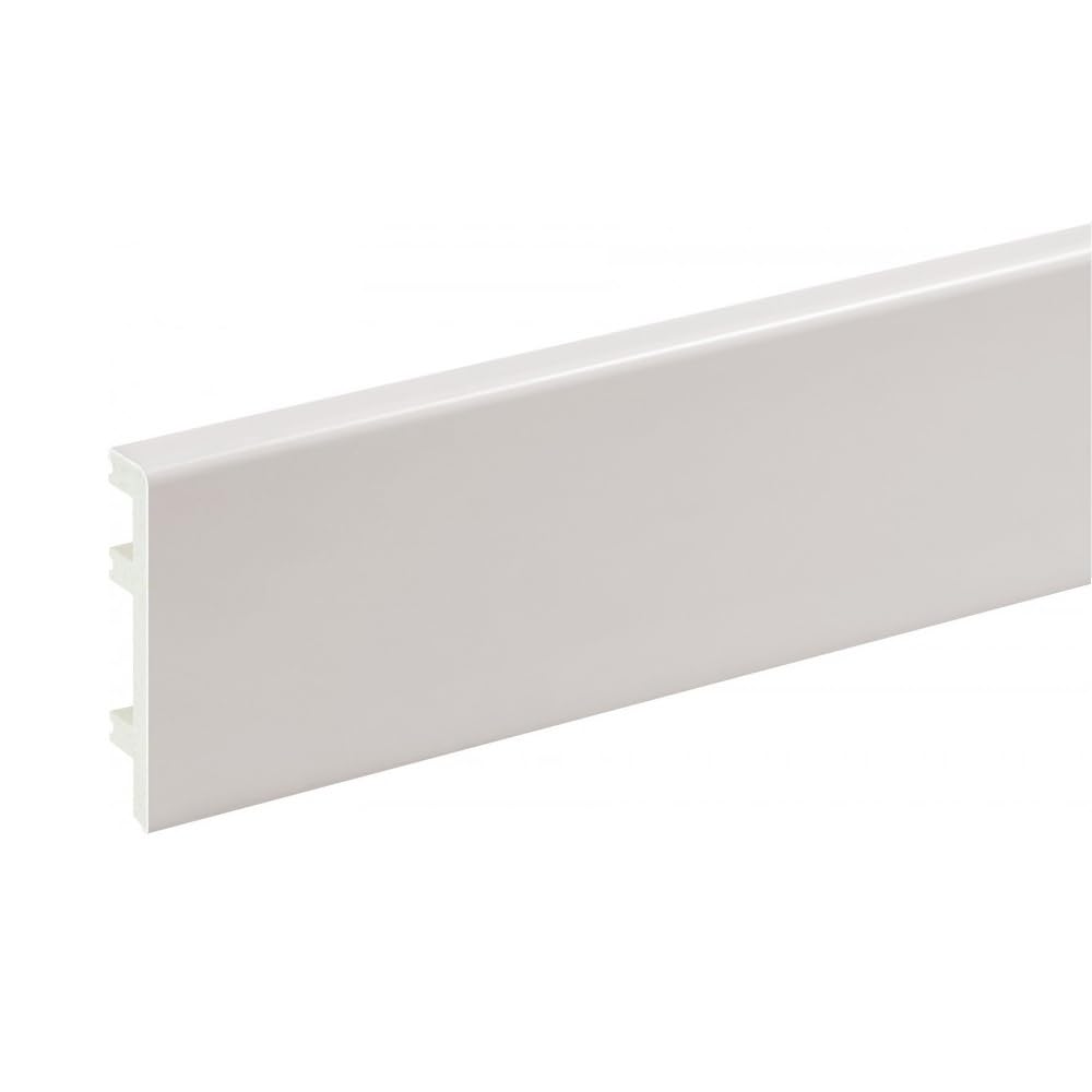 Plastic Skirting Board PVC Status Line Cashmere Grey 100mm x 2.2m