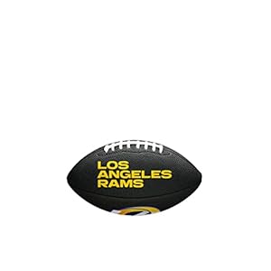 WILSON Sporting Goods NFL Los Angeles Rams Team Logo Football , Black, Mini Size