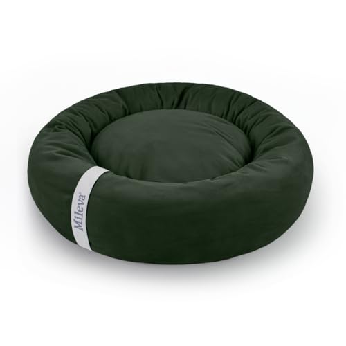 Cama De Gato Caminha Nuvem Ninho Pet Soft Redonda 50cm (Verde Touch)