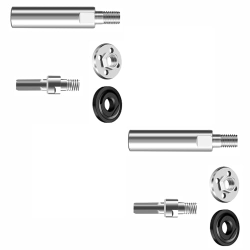 Varilla de extensión de amoladora angular, 2 varillas de conexión de extensión de amoladora angular con placas de presión y adaptador de taladro de mandril de vástago accesorios de pulido para discos