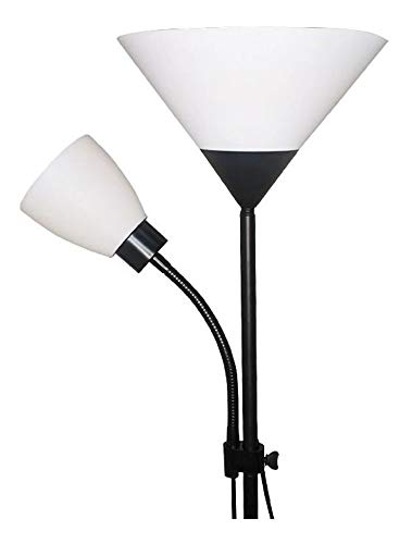 Luminária Articulada Abajur Chão duo floor Metal pedestal Lustre Coluna 1,72m