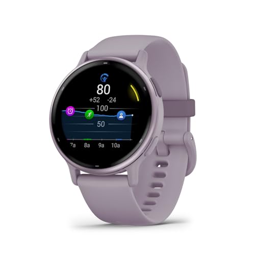 Image of Vivoactive 5, Metallic Orchid Aluminum Bezel with Orchid Case and Silicone