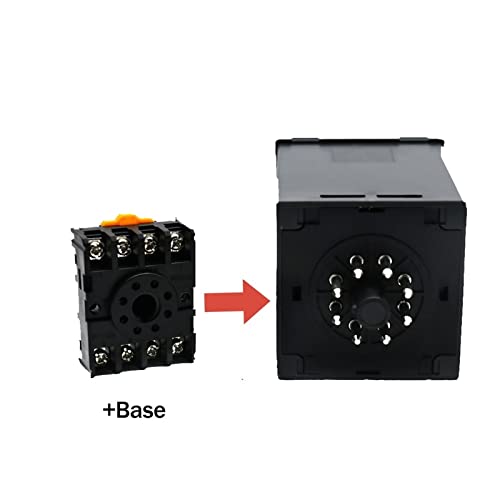Relais de retard programmable DH48S 24V ACDC avec socle de prise temporisé - 7