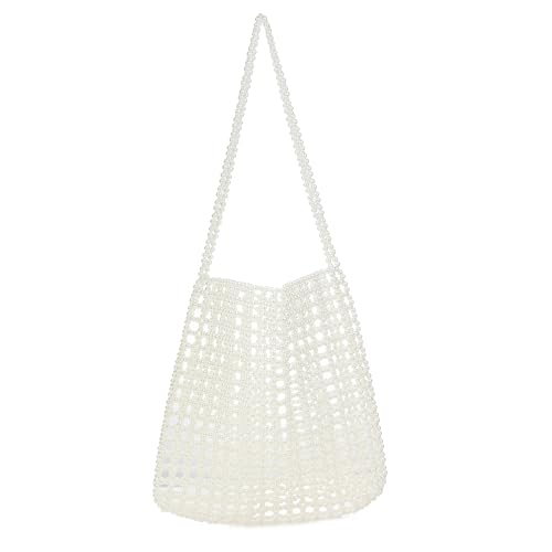 Acrylic Beaded Shoulder Bag Casual Tote Bag for Daily Use and Travel