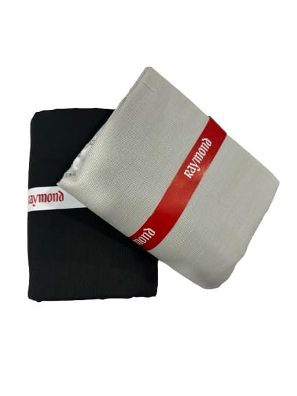Image of Raymond Men's Premium Shirt & Trouser Fabric Combo | Unstitched Cotton Blend | Formal & Office Wear Fabric Set