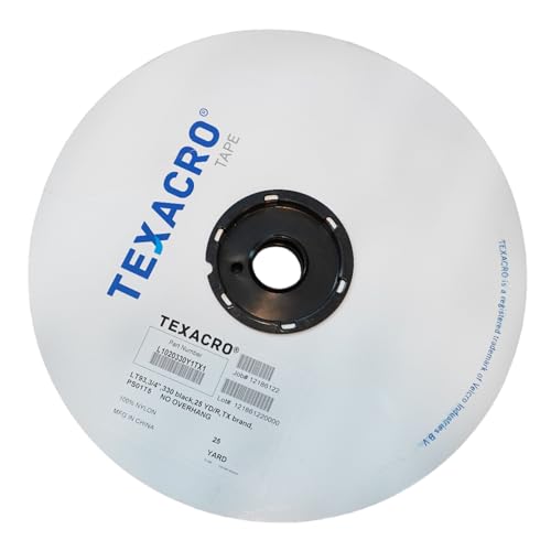 Image of TEXACRO Velcro Brand Essential Loop 71 /BLK07525 70 /71 Adhesive-Backed Loop-Side Only: 3 /4 inch x 75 ft., Black