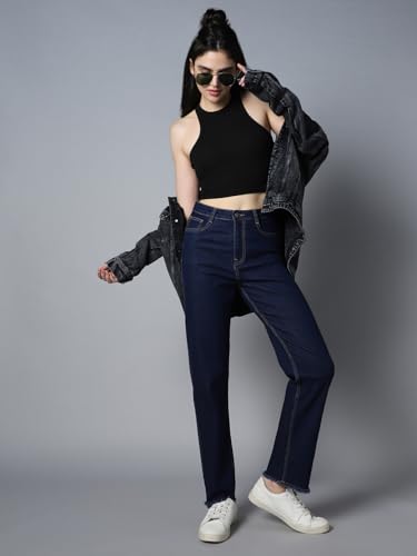 Image of HIGH Star Women's Straight Fit Mid Rise Jeans