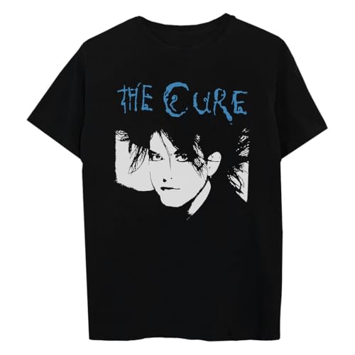 The Cure Official Merch Robert Smith Profile Tee Black Large