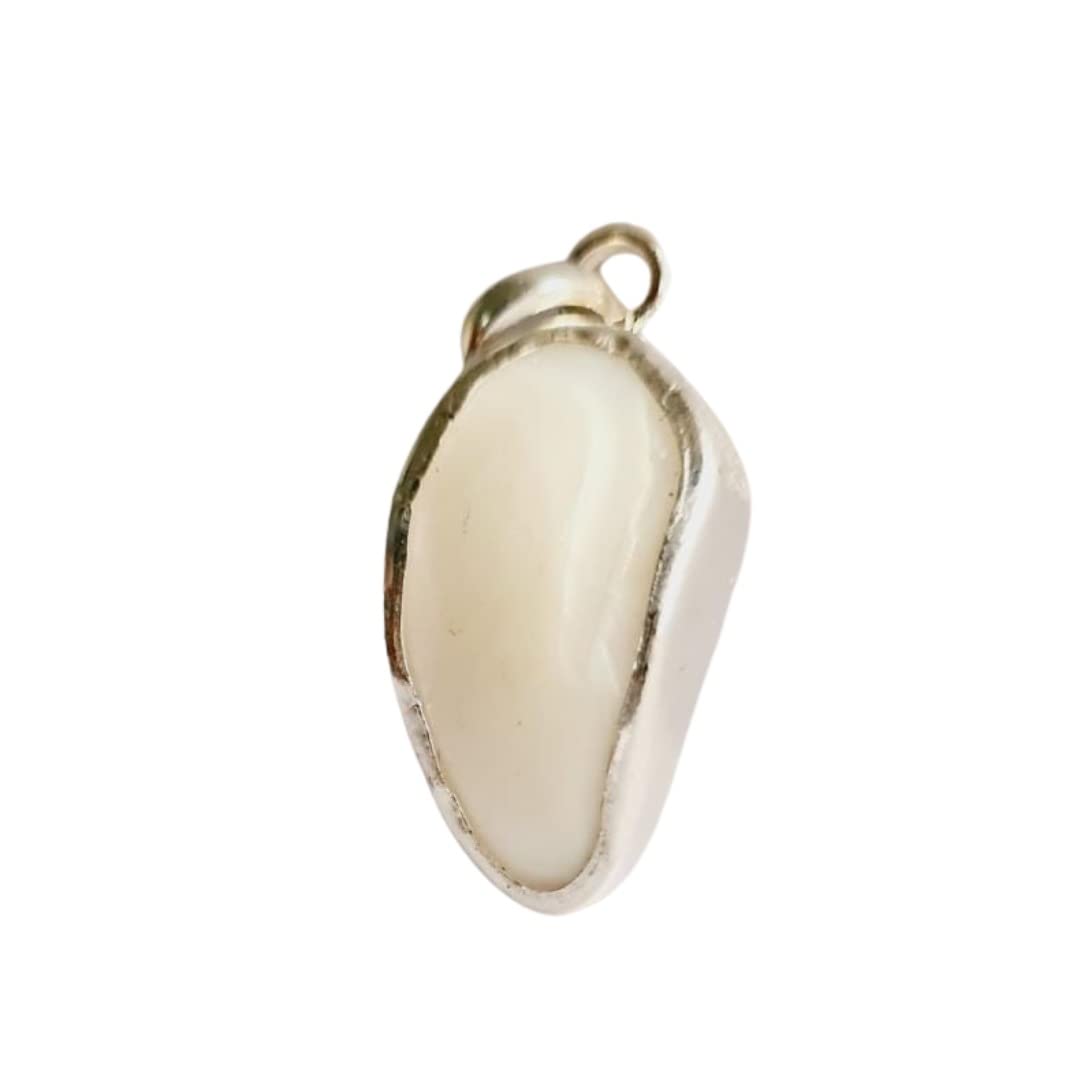 Jyotish Darshan Shukra Mani Stone Lab Certified With Pure Silver Locket | Reduces and Removes Shukra (Venus) Impact | White | (Weight Can Differ Due To Natural Occurrence Of Stones) (B09HRSG79T) Amazon Price History, Amazon Price Tracker