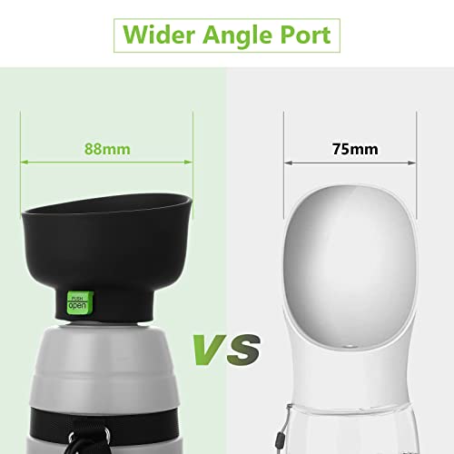 Pecute Dog Water Bottle 850ml, Portable Puppy Drinking Bottles Leak Proof Pet Travel Bottle - Image 2