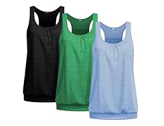 3pcs- Dark Grey + Green + Light Blue